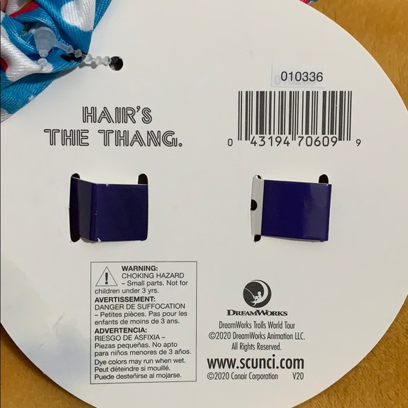 Trolls Rainbow Scrunchie - Picture 4 of 6